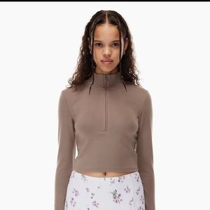 Aritzia Sunday Best Cropped Quarterzip